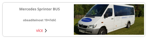 Mercedes Sprinter BUS  obsaditelnost 19+řidič VÍCE